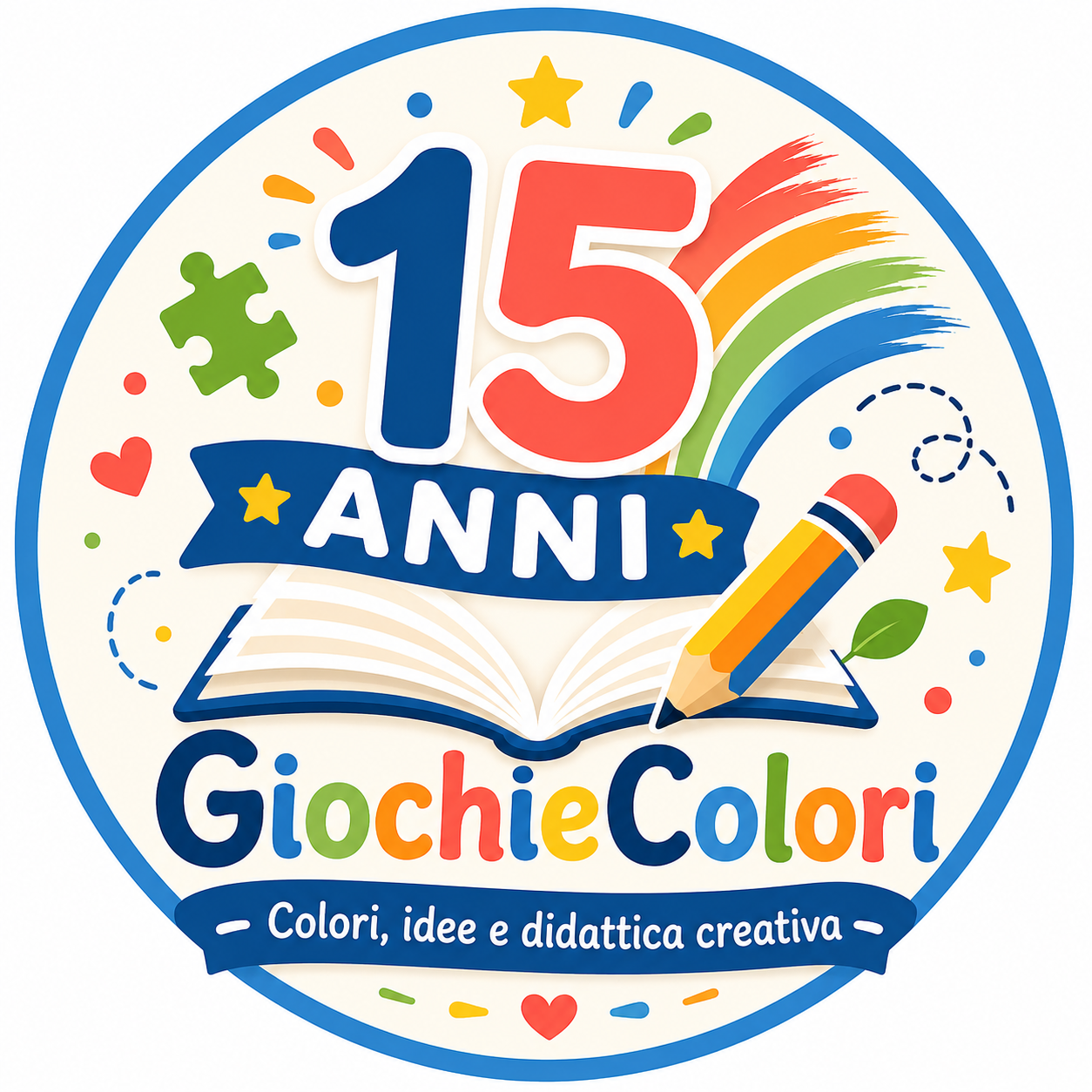 Logo GiochieColori 15 anni